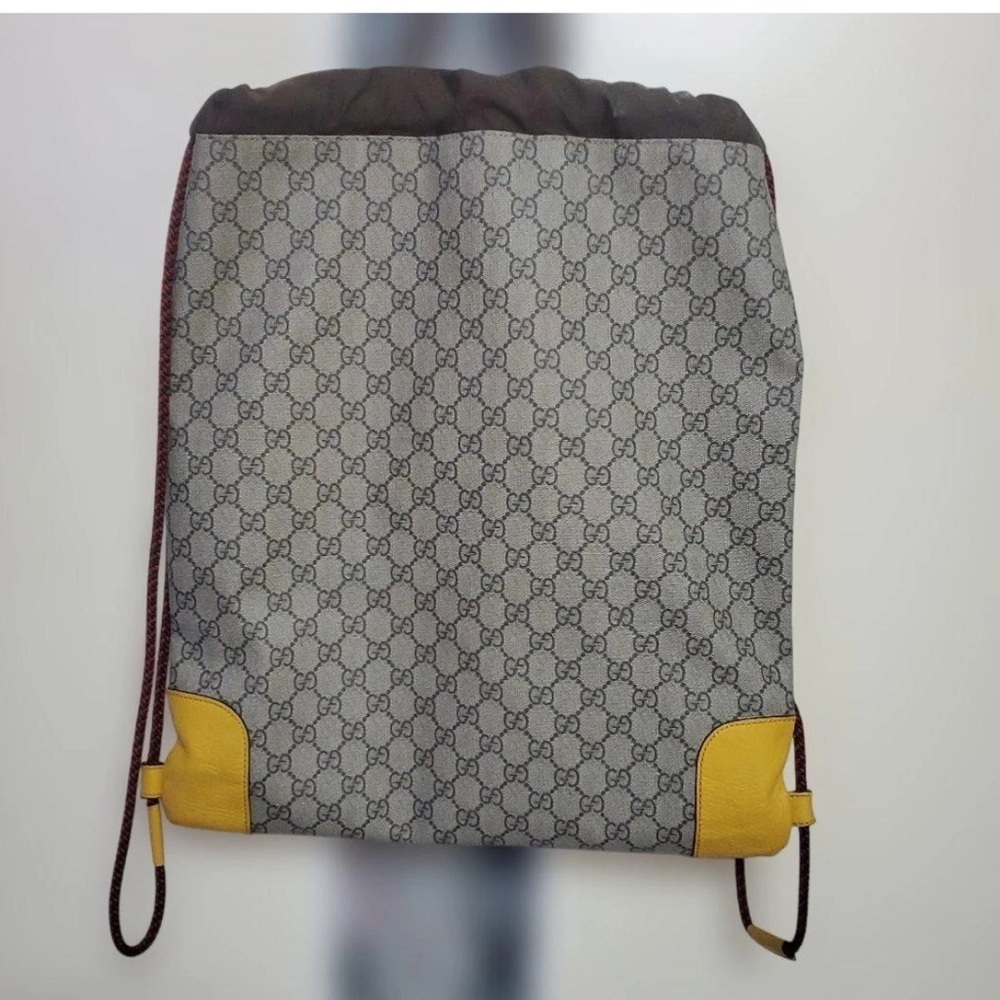 Gucci Brown Leather Patch With Gold Logo - image 2